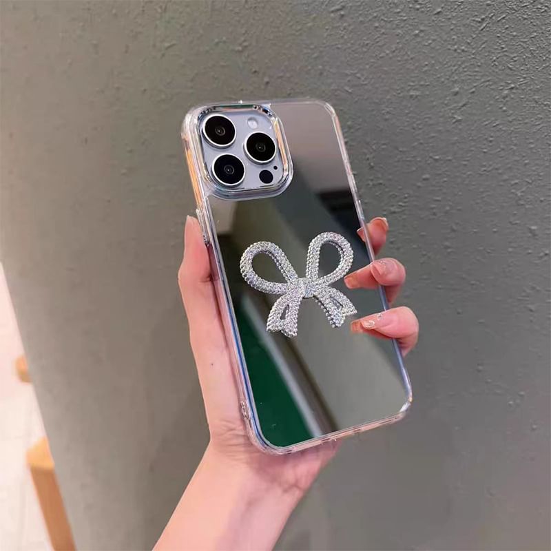 Mirrored Pearl Case Faux Phone