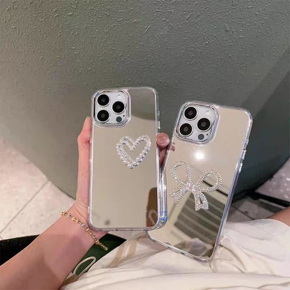 Mirrored Pearl Case Faux Phone