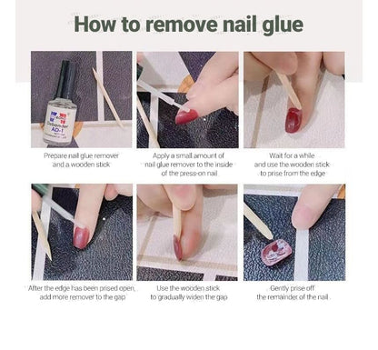 Peach Press On Nail