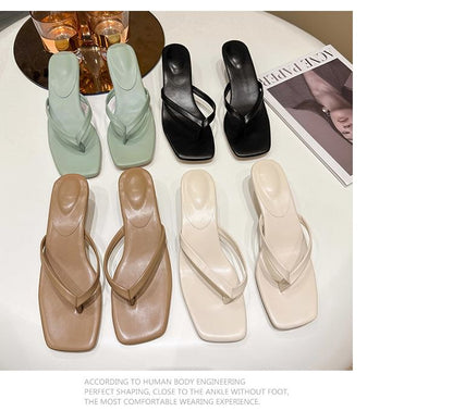 Thong Heel Sandals Kitten