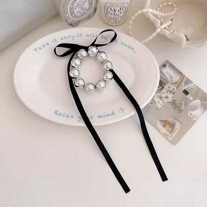 Bow Beaded Hair Tie