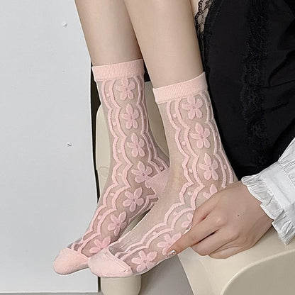 Chaussettes fleuries