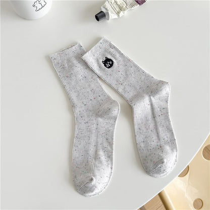 Dog Embroidered Socks