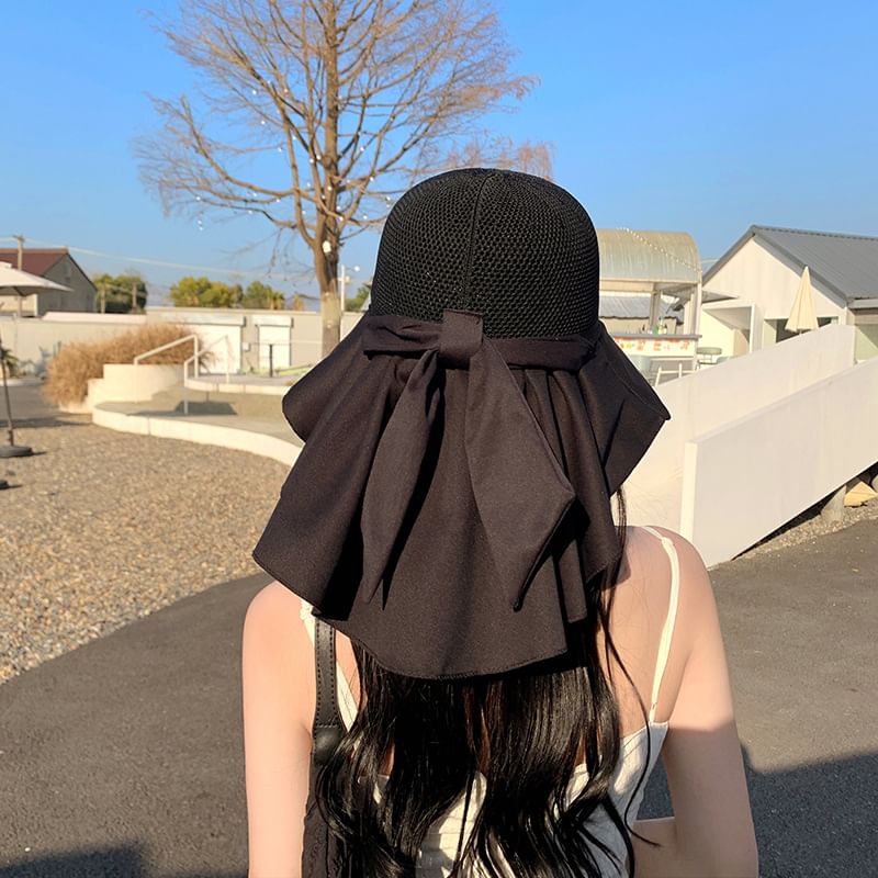 with Sun Bow Hat Neck Flap