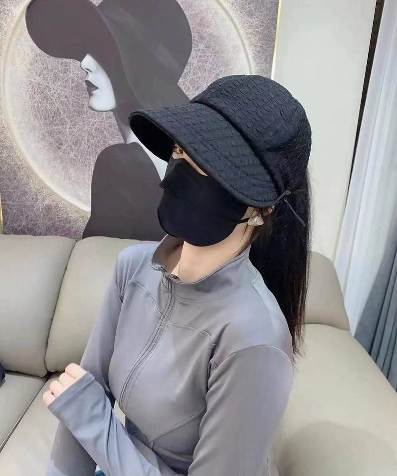 Open Plain Top Textured Hat