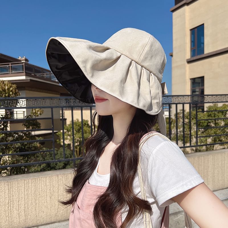 Ruched Sun Plain Hat