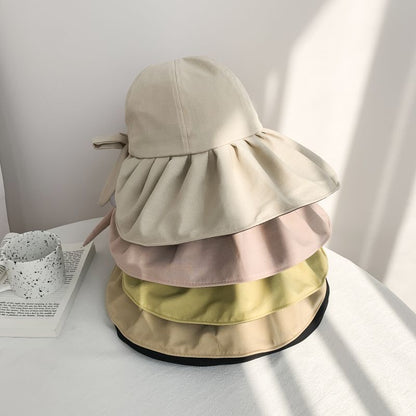 Ruched Sun Plain Hat