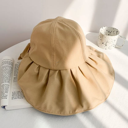 Ruched Sun Plain Hat