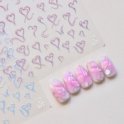 Heart Nail Art Stickers