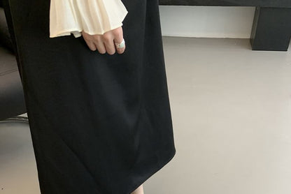 Kitten Slide Bow Heel Sandals