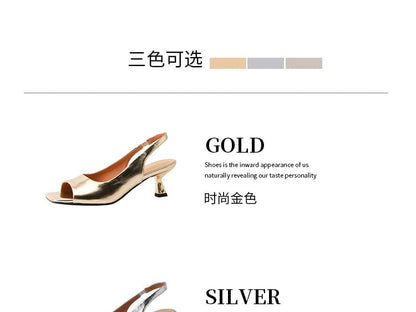 Heel High Sandals Slingback