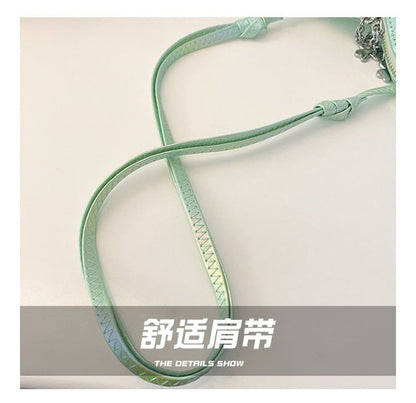 Faux Bag Leather Heart Shape Crossbody