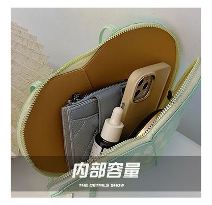 Faux Bag Leather Heart Shape Crossbody