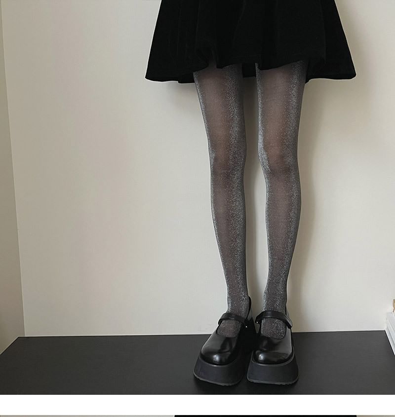 Plain Glitter Tights