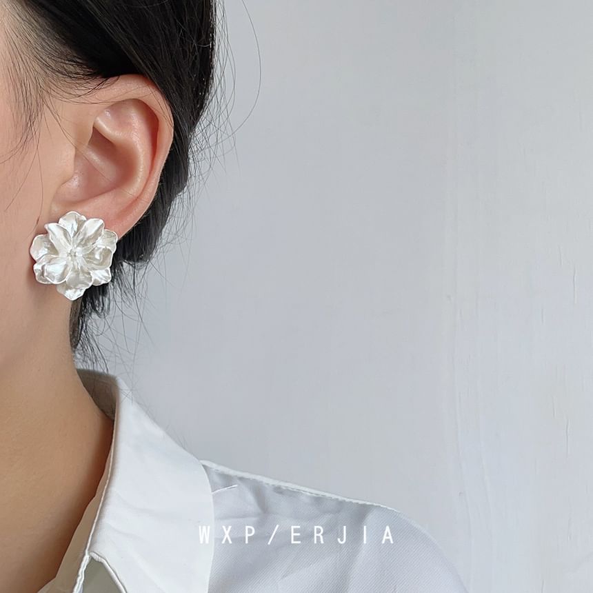 Earring Resin Floral Stud