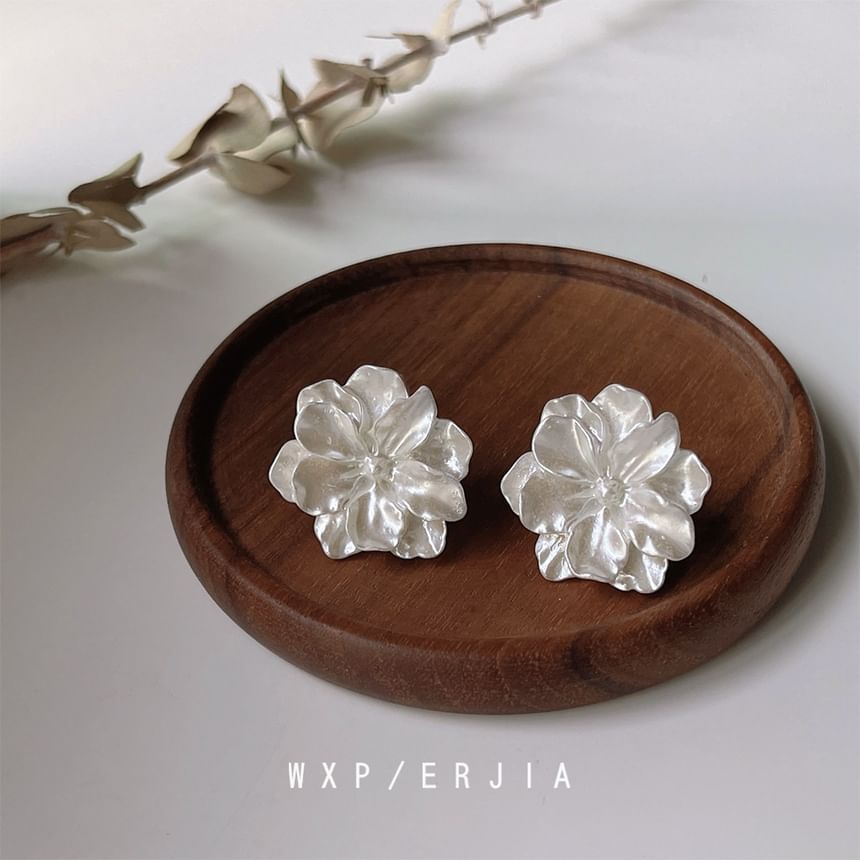 Earring Resin Floral Stud