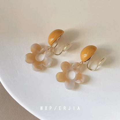 Drop Floral Earring Acrylic