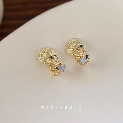 Cuff Ear Rhinestone Layered Alloy
