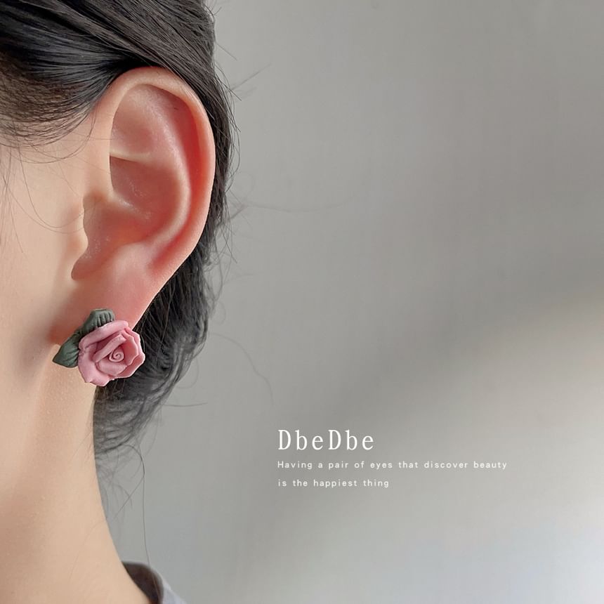 Ear Cuff Alloy Ceramic Floral