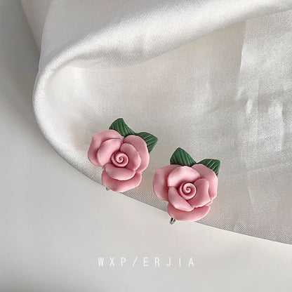 Ear Cuff Alloy Ceramic Floral
