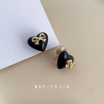 Bow Cuff Alloy Heart Ear