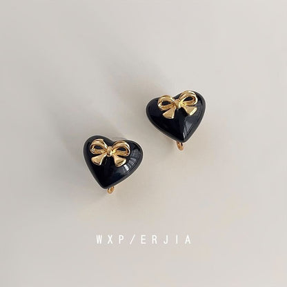 Bow Cuff Alloy Heart Ear