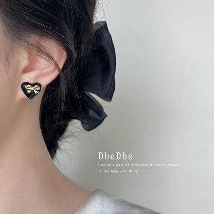 Bow Cuff Alloy Heart Ear