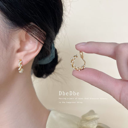 Ear Faux Alloy Cuff Pearl