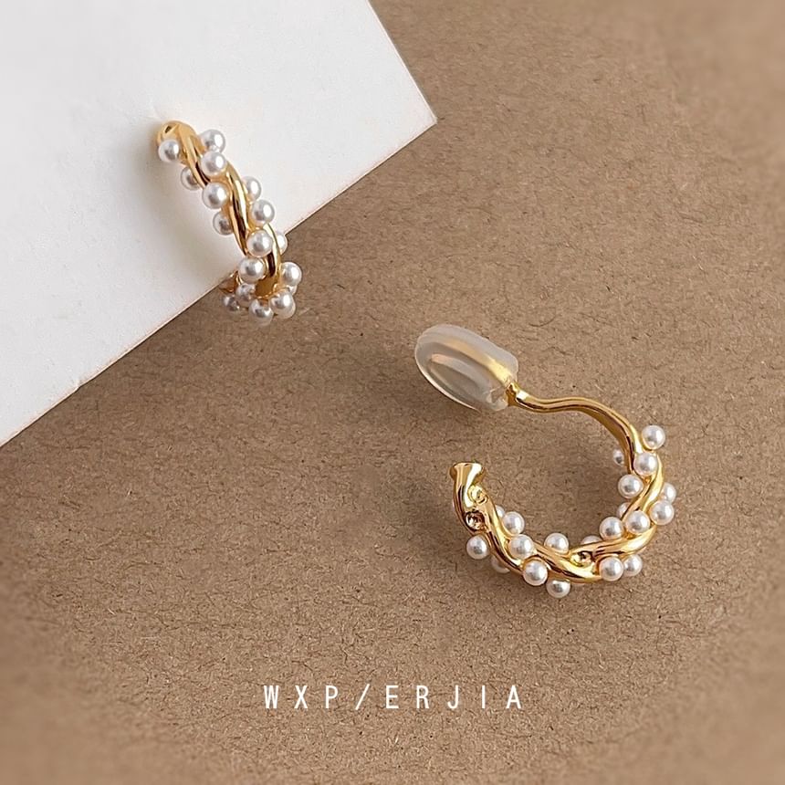 Ear Faux Alloy Cuff Pearl