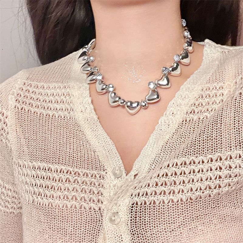 Heart Alloy Choker
