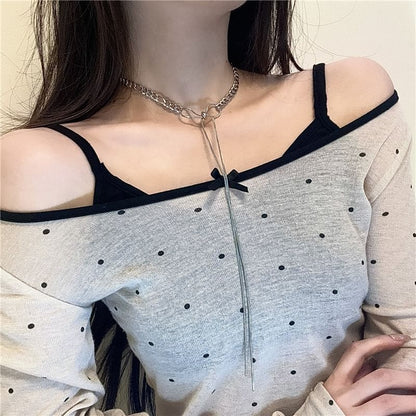 Bow Alloy Choker