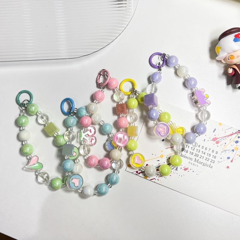Phone (Various Acrylic Bead Designs) Strap