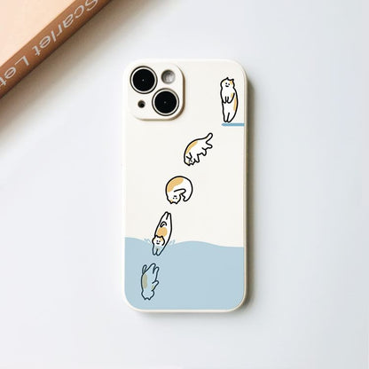 Cat Phone Case - iPhone 15 Pro Max / 15 Pro / 15 Plus / 15 / 14 Pro Max / 14 Pro / 14 Plus / 14 / 13 Pro Max / 13 Pro / 13 / 13 mini / 12 Pro Max / 12 Pro / 12 / 12 mini / 11 Pro Max / 11 Pro / 11