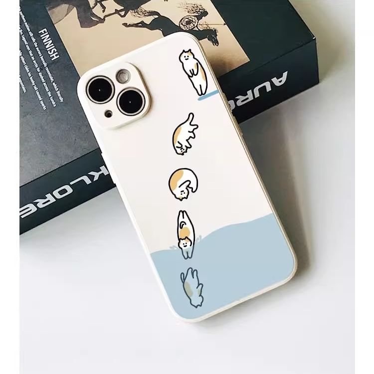 Cat Phone Case - iPhone 15 Pro Max / 15 Pro / 15 Plus / 15 / 14 Pro Max / 14 Pro / 14 Plus / 14 / 13 Pro Max / 13 Pro / 13 / 13 mini / 12 Pro Max / 12 Pro / 12 / 12 mini / 11 Pro Max / 11 Pro / 11