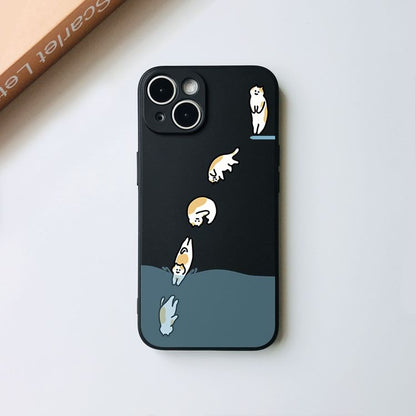 Cat Phone Case - iPhone 15 Pro Max / 15 Pro / 15 Plus / 15 / 14 Pro Max / 14 Pro / 14 Plus / 14 / 13 Pro Max / 13 Pro / 13 / 13 mini / 12 Pro Max / 12 Pro / 12 / 12 mini / 11 Pro Max / 11 Pro / 11