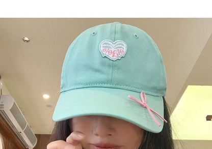 Applique Heart Baseball Cap