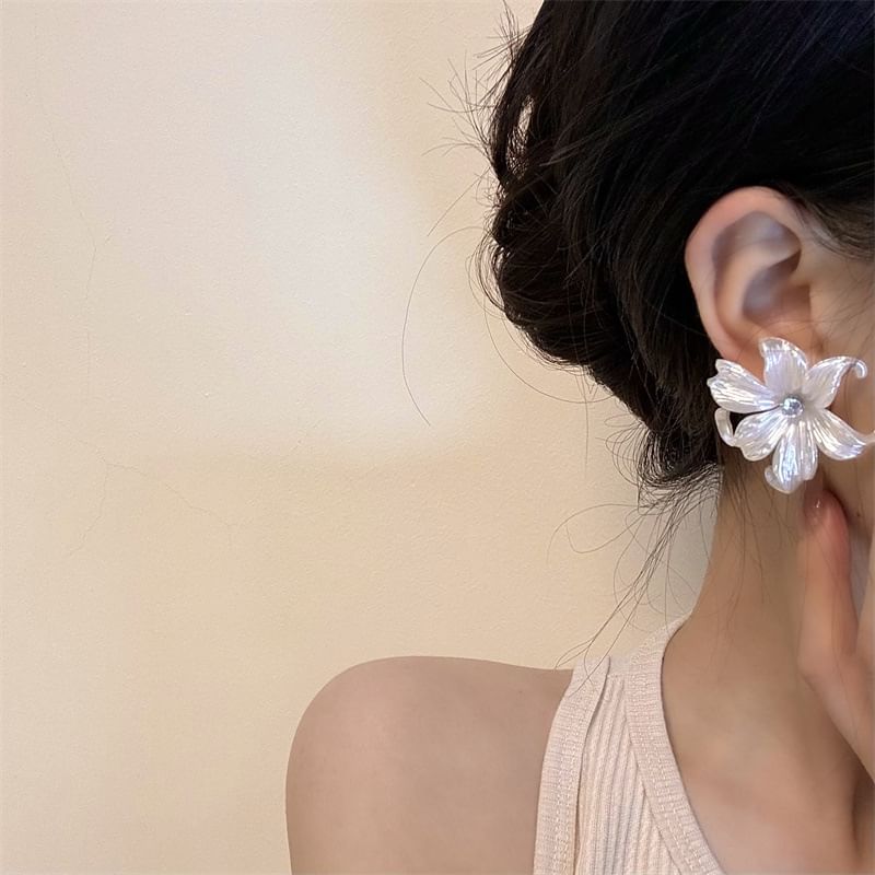 Dangle Floral / Stud Earring Alloy