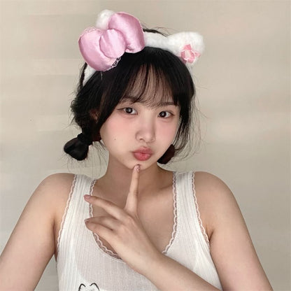 Designs) Cat Ear Wash (Various Face Headband