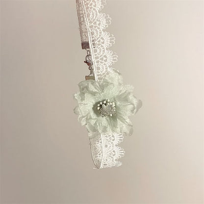 Floral Choker Fabric Lace