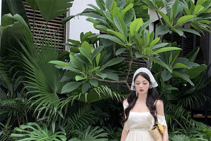 Dress Strap Spaghetti Maxi A-Line Tie Back