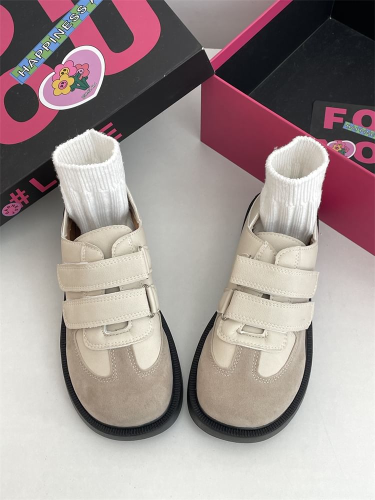 Adhesive Strap Platform Sneakers