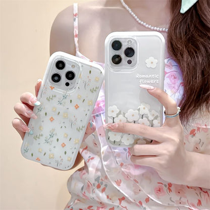 Floral Phone Case - iPhone 15 Pro Max / 15 Pro / 15 Plus / 15 / 14 Pro Max / 14 Pro / 14 Plus / 14 / 13 Pro Max / 13 Pro / 13 / 13 mini / 12 Pro Max / 12 Pro / 12 / 12 mini / 11 Pro Max / 11 Pro / 11