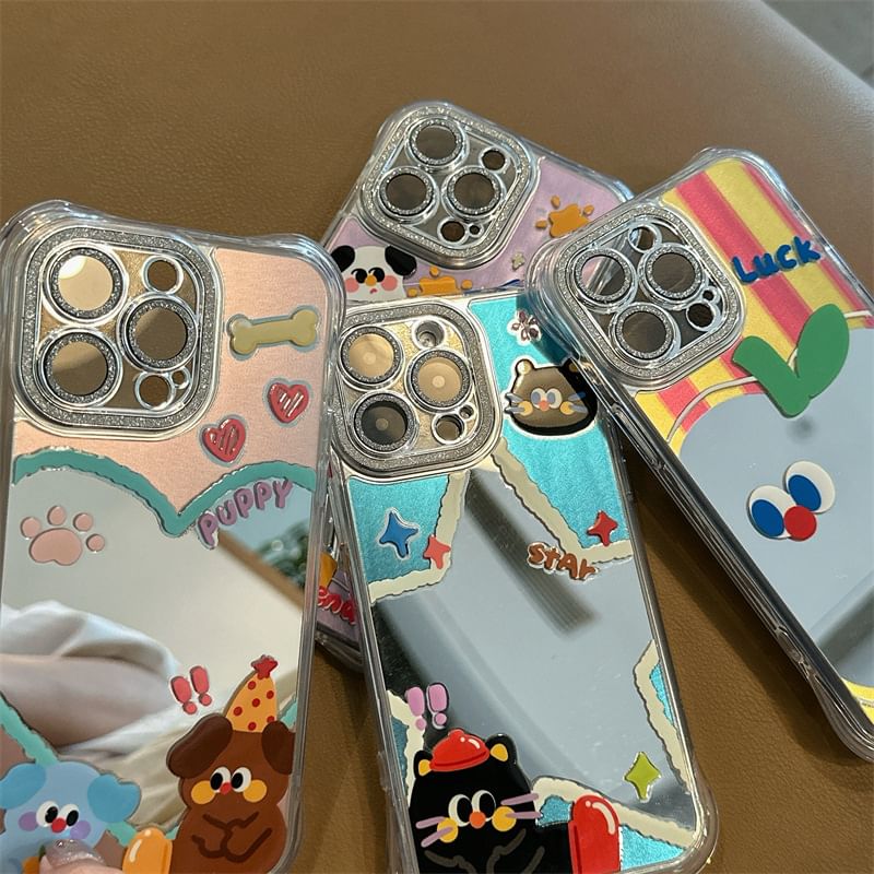 Cartoon Mirrored Phone Case
