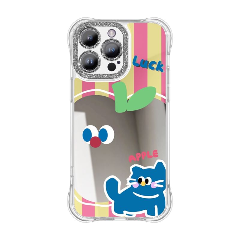 Cartoon Mirrored Phone Case