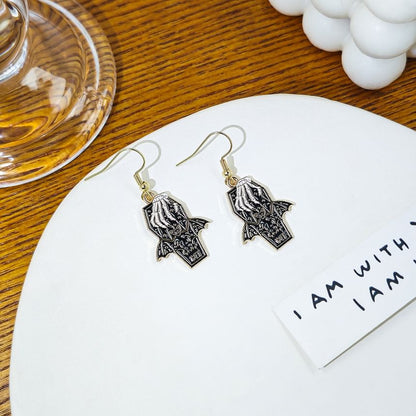 Halloween Bat Alloy Drop Earring