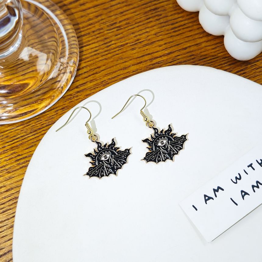 Halloween Bat Alloy Drop Earring