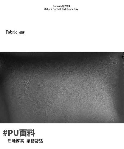 Plain Faux Bag Crossbody Leather