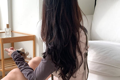 Handle Plain Top Bag Crossbody Nylon