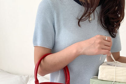 Faux Bag Leather Plain Bowler