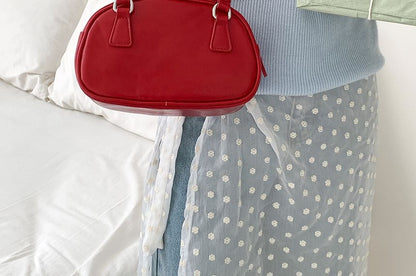 Faux Bag Leather Plain Bowler